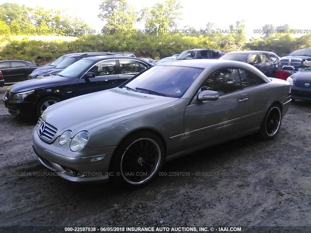 WDBPJ75J96A047809 - 2006 MERCEDES-BENZ CL 500 GRAY photo 2