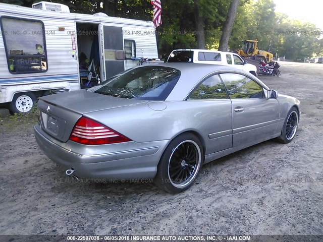 WDBPJ75J96A047809 - 2006 MERCEDES-BENZ CL 500 GRAY photo 4