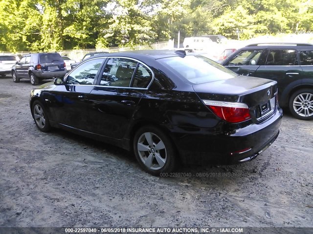 WBANV13528BZ48160 - 2008 BMW 528 XI BLACK photo 3