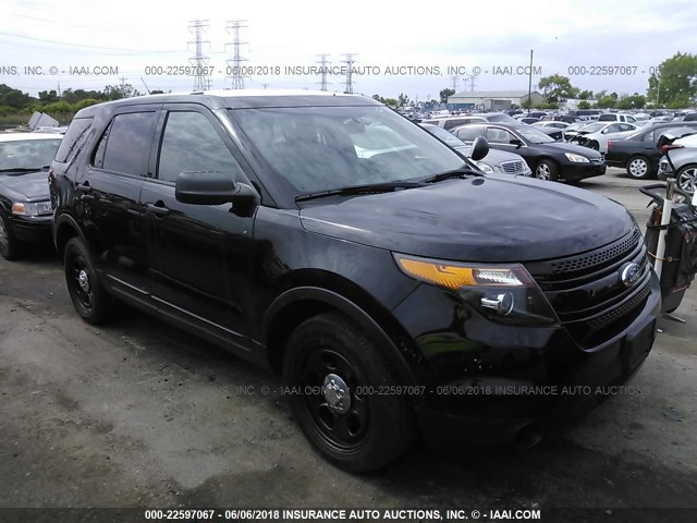 1FM5K8AR9DGA31218 - 2013 FORD EXPLORER POLICE INTERCEPTOR BLACK photo 1