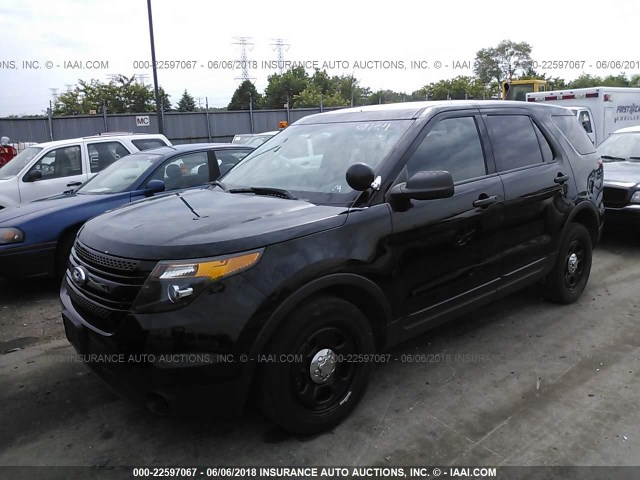 1FM5K8AR9DGA31218 - 2013 FORD EXPLORER POLICE INTERCEPTOR BLACK photo 2