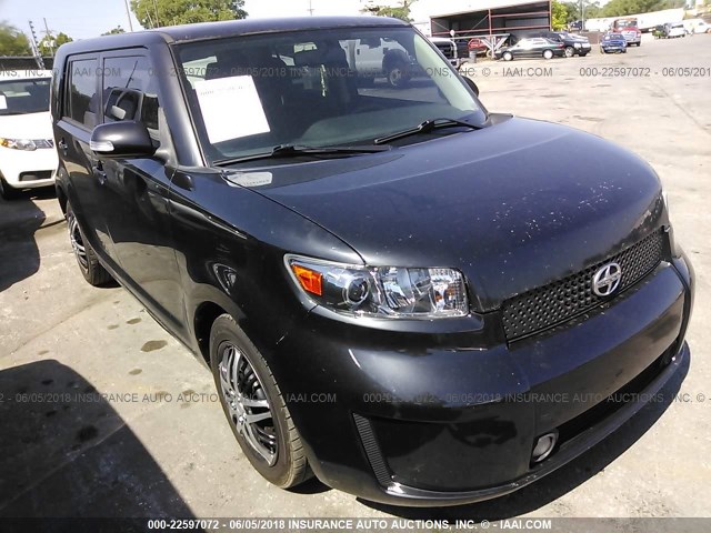 JTLKE50E891063605 - 2009 TOYOTA SCION XB BLACK photo 1