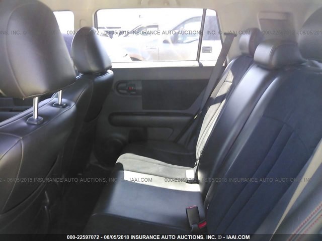 JTLKE50E891063605 - 2009 TOYOTA SCION XB BLACK photo 8