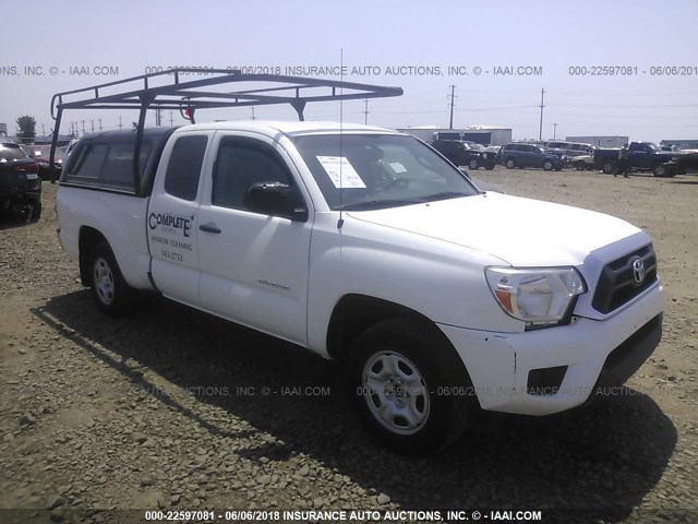 5TFTX4CN4CX011053 - 2012 TOYOTA TACOMA ACCESS CAB WHITE photo 1