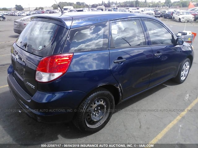 2T1KR32E93C023974 - 2003 TOYOTA COROLLA MATRIX XR Dark Blue photo 4