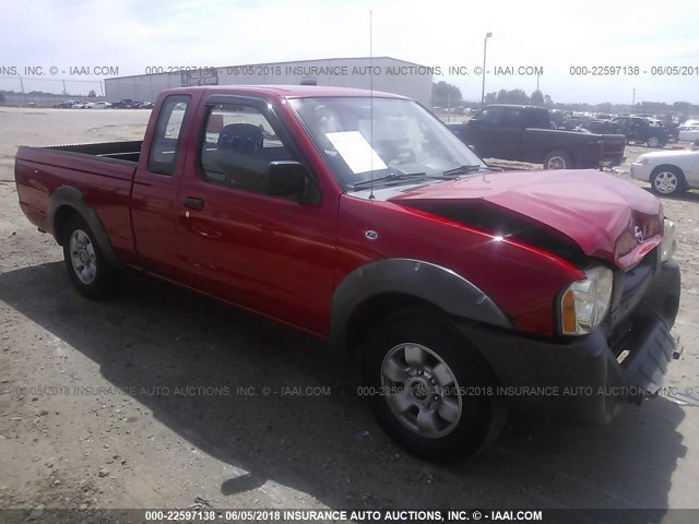 1N6DD26S22C376952 - 2002 NISSAN FRONTIER KING CAB XE RED photo 1