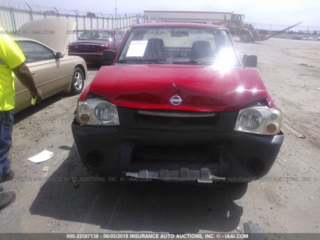 1N6DD26S22C376952 - 2002 NISSAN FRONTIER KING CAB XE RED photo 6