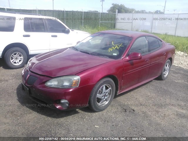 2G2WS522741180060 - 2004 PONTIAC GRAND PRIX GT2 MAROON photo 2