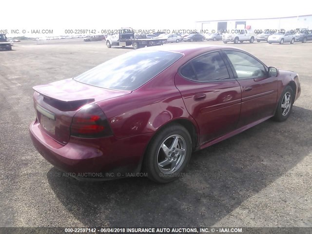 2G2WS522741180060 - 2004 PONTIAC GRAND PRIX GT2 MAROON photo 4