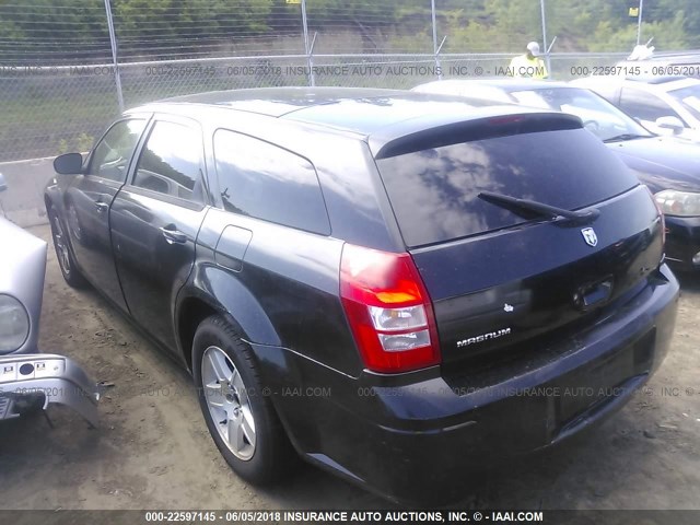 2D8FV47T27H844308 - 2007 DODGE MAGNUM SE BLACK photo 3