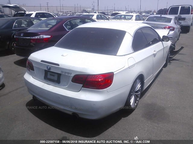 WBADX7C59BE579649 - 2011 BMW 335 I WHITE photo 4