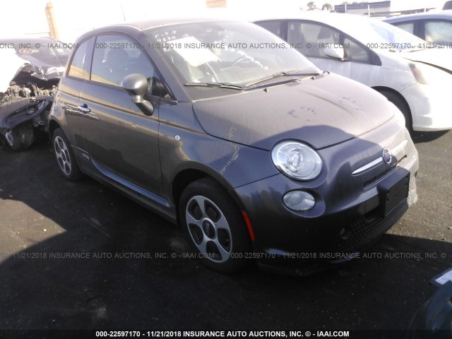 3C3CFFGE2HT611747 - 2017 FIAT 500 ELECTRIC GRAY photo 1