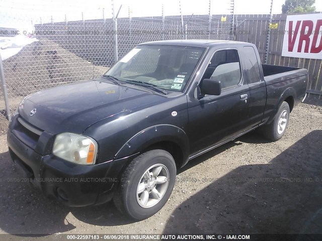 1N6DD26S52C344240 - 2002 NISSAN FRONTIER KING CAB XE BLACK photo 2