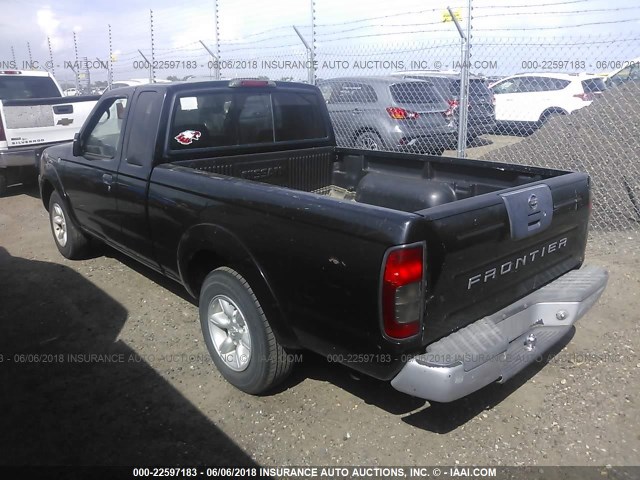 1N6DD26S52C344240 - 2002 NISSAN FRONTIER KING CAB XE BLACK photo 3