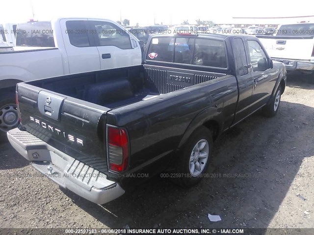 1N6DD26S52C344240 - 2002 NISSAN FRONTIER KING CAB XE BLACK photo 4