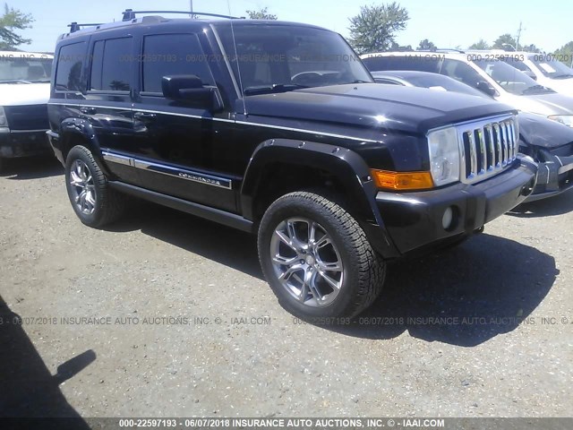 1J8HG58226C125163 - 2006 JEEP COMMANDER LIMITED BLACK photo 1