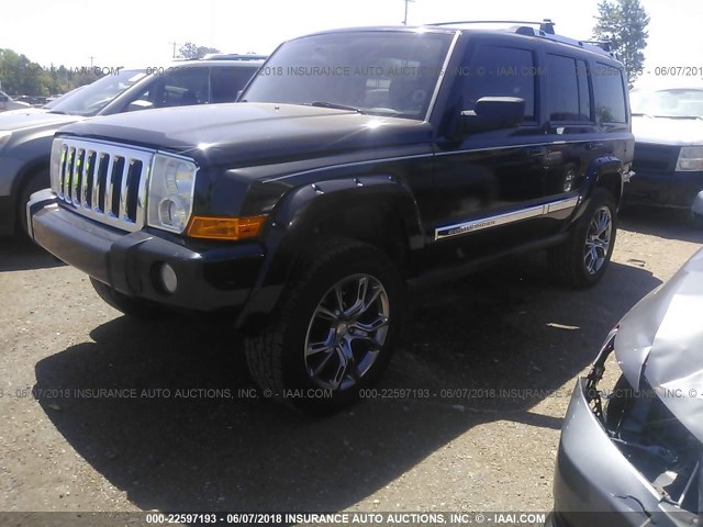 1J8HG58226C125163 - 2006 JEEP COMMANDER LIMITED BLACK photo 2