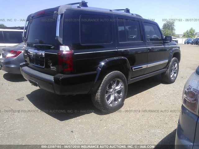 1J8HG58226C125163 - 2006 JEEP COMMANDER LIMITED BLACK photo 4