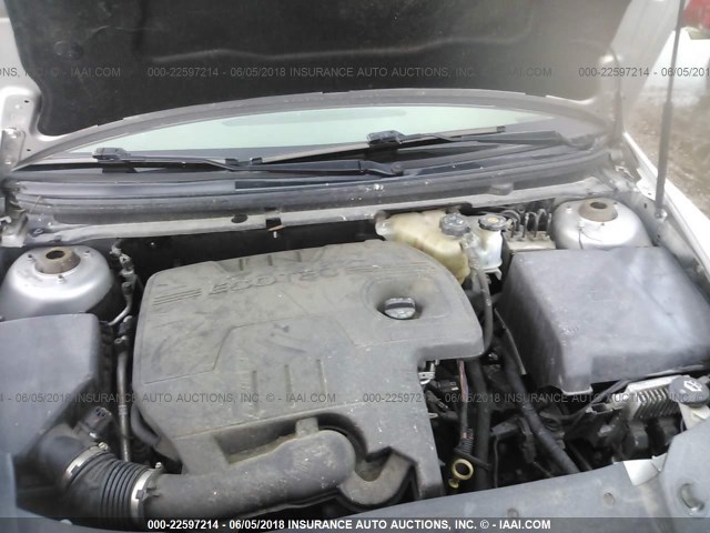 1G1ZC5EU9BF201198 - 2011 CHEVROLET MALIBU 1LT 银色 照片 10