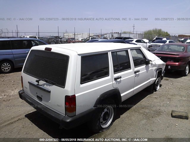 1J4FF28SXXL629052 - 1999 JEEP CHEROKEE SE WHITE photo 4