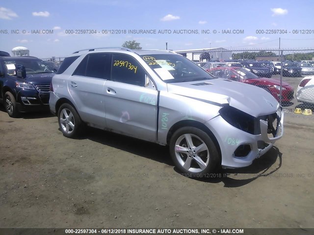 4JGDA5HB7GA785019 - 2016 MERCEDES-BENZ GLE 350 4MATIC SILVER photo 1