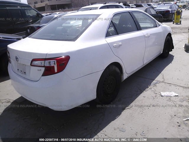 4T1BF1FK9DU207180 - 2013 TOYOTA CAMRY L/SE/LE/XLE 白色 照片 4