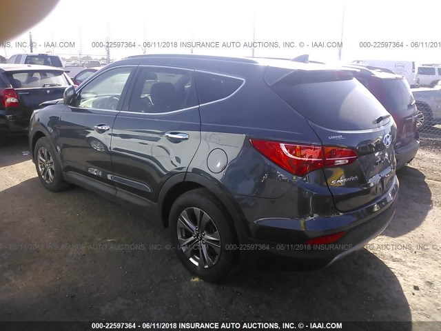 5XYZUDLB9FG251795 - 2015 HYUNDAI SANTA FE SPORT  BLACK photo 3