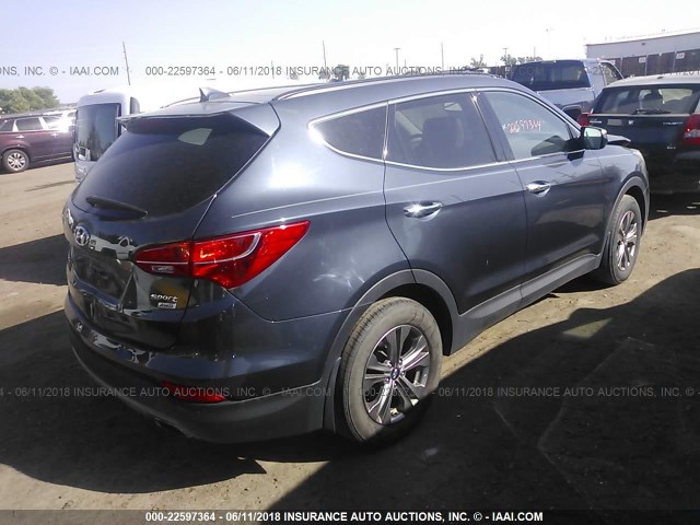 5XYZUDLB9FG251795 - 2015 HYUNDAI SANTA FE SPORT  BLACK photo 4