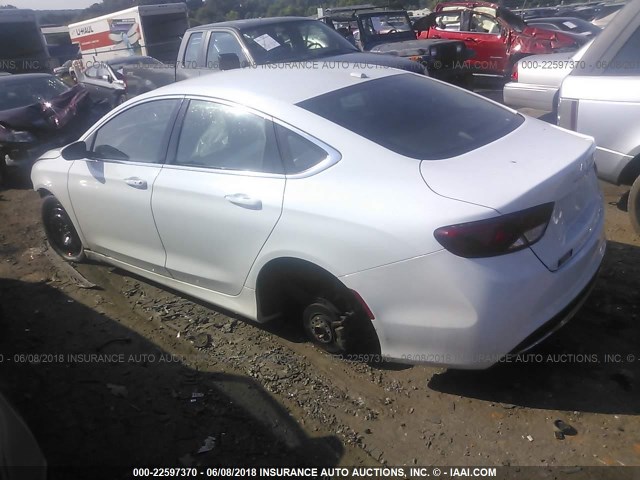 1C3CCCCB8FN545172 - 2015 CHRYSLER 200 C WHITE photo 3