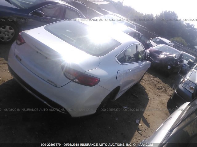 1C3CCCCB8FN545172 - 2015 CHRYSLER 200 C WHITE photo 4