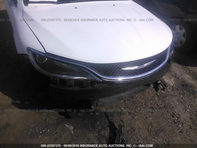 1C3CCCCB8FN545172 - 2015 CHRYSLER 200 C WHITE photo 6