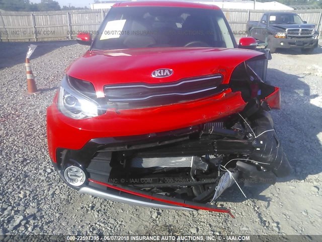 KNDJX3AA6J7615847 - 2018 KIA SOUL ! RED photo 6