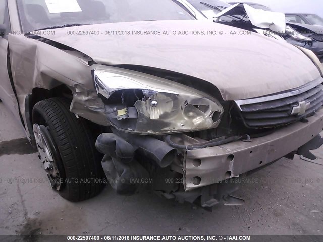 1G1ZS58F77F234305 - 2007 CHEVROLET MALIBU LS 金色 照片 6