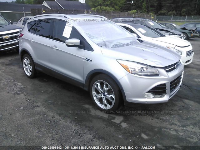 1FMCU0J97EUA74266 - 2014 FORD ESCAPE TITANIUM SILVER photo 1