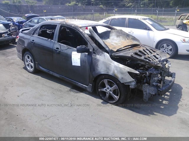 5YFBU4EE9DP083884 - 2013 TOYOTA COROLLA S/LE BLACK photo 1