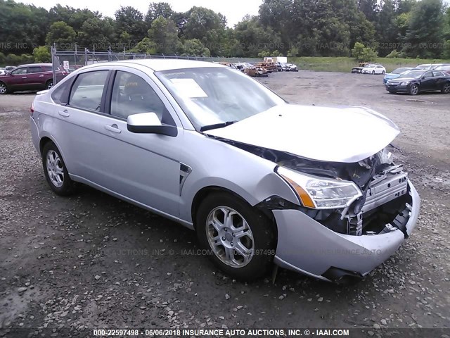 1FAHP35N08W134218 - 2008 FORD FOCUS SE/SEL/SES SILVER photo 1