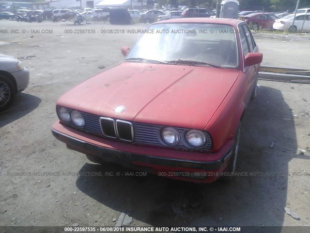 WBAAJ931XMEJ05256 - 1991 BMW 318 I RED photo 6