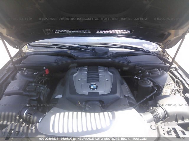 WBAHL83546DT00414 - 2006 BMW 750 I BLACK photo 10
