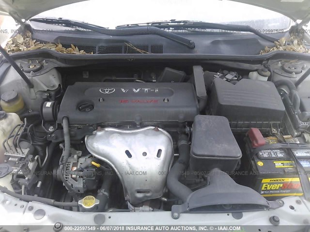 4T1BE46K37U053526 - 2007 TOYOTA CAMRY NEW GENERAT CE/LE/XLE/SE SILVER photo 10
