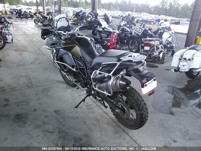 WB10B1500GZ493934 - 2016 BMW F800 GS ADVENTURE GRAY photo 3