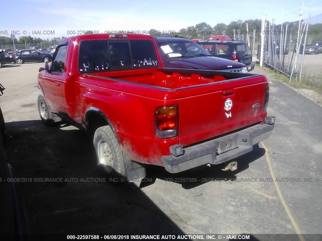 1FTYR10C7WPA68529 - 1998 FORD RANGER RED photo 3
