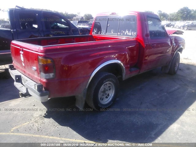 1FTYR10C7WPA68529 - 1998 FORD RANGER RED photo 4