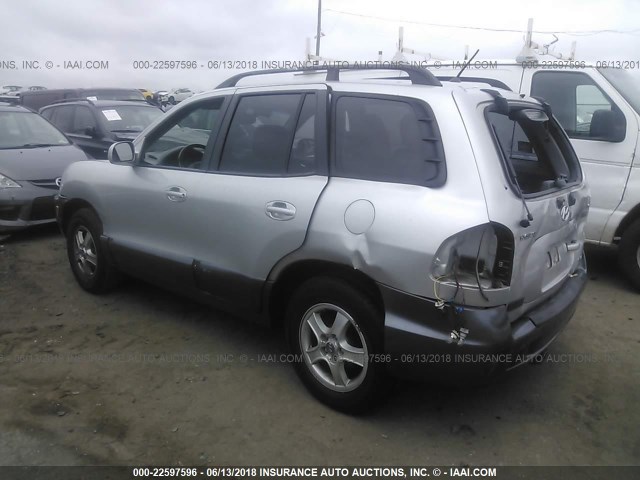 KM8SC73EX6U095454 - 2006 HYUNDAI SANTA FE GLS/LIMITED SILVER photo 3