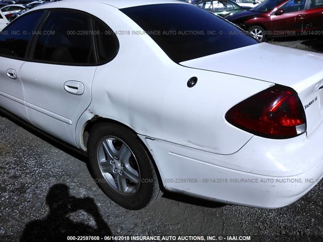 1FAFP56S9YA228165 - 2000 FORD TAURUS SEL WHITE photo 6