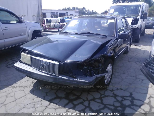 YV1FA8843L2428936 - 1990 VOLVO 740 GL BLACK photo 2