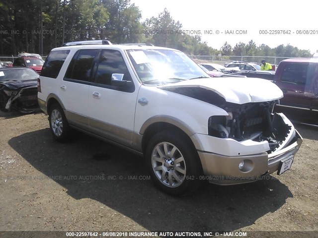 1FMJU1H5XEEF22476 - 2014 FORD EXPEDITION XLT/KING RANCH WHITE photo 1
