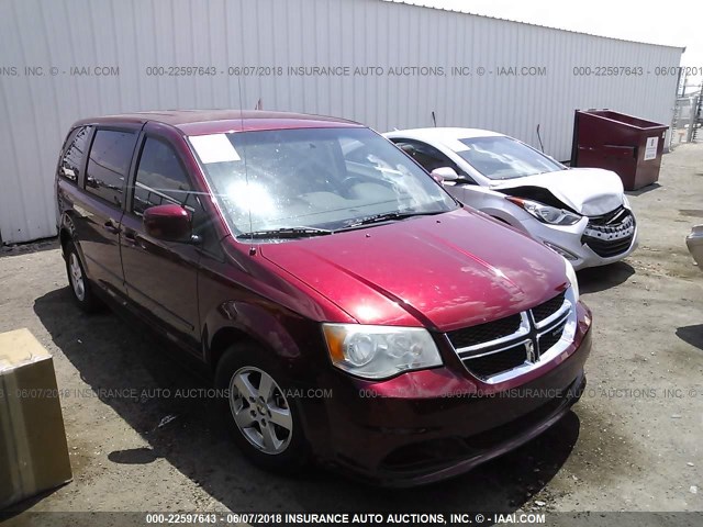 2D4RN3DG1BR636679 - 2011 DODGE GRAND CARAVAN MAINSTREET RED photo 1