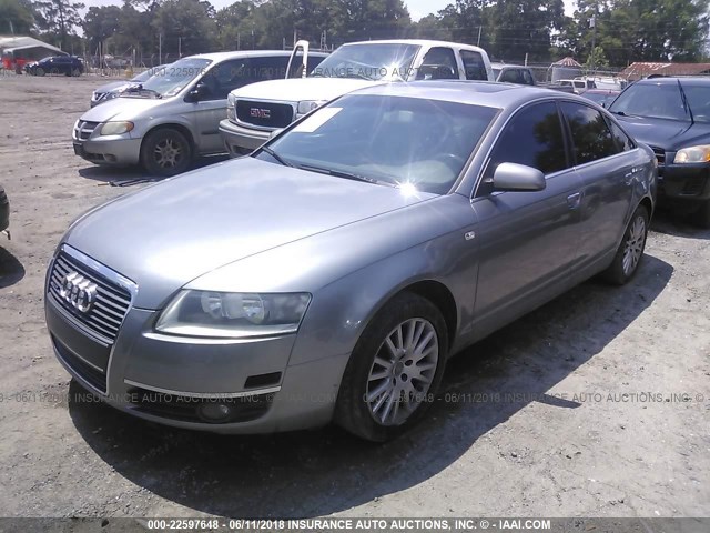 WAUDG74F46N052471 - 2006 AUDI A6 3.2 QUATTRO SILVER photo 2