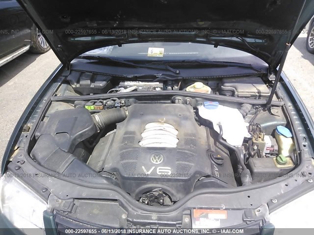 WVWPD63B7XE496902 - 1999 VOLKSWAGEN PASSAT GLX 绿色 照片 10