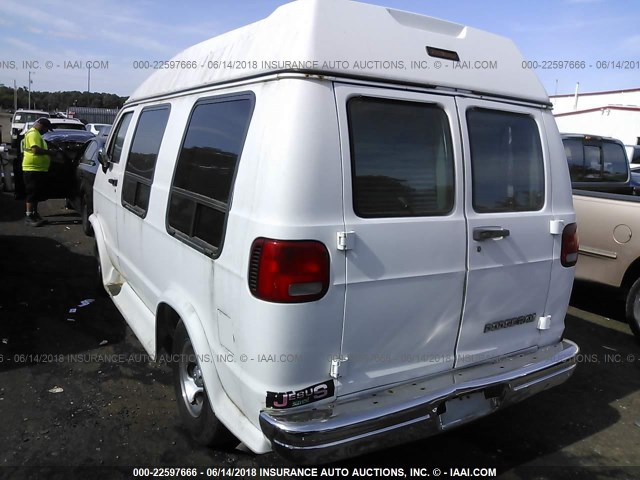 2B6HB21X3RK175380 - 1994 DODGE RAM VAN B250 WHITE photo 3